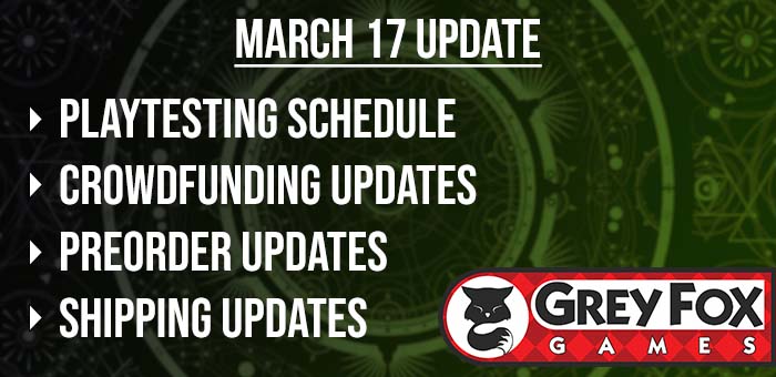 Updated Playtesting Details/Fulfilment Updates